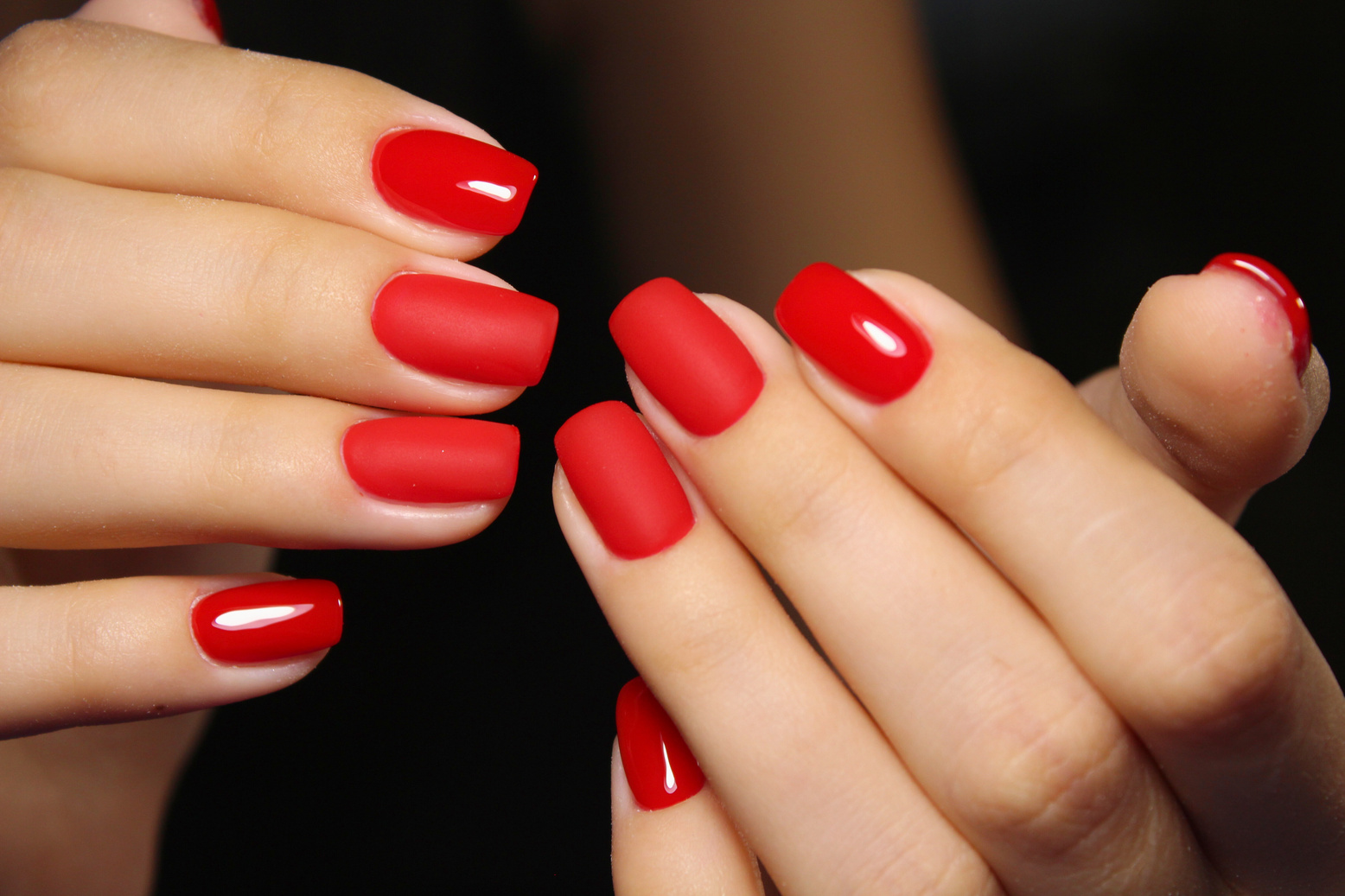 beautiful red nails